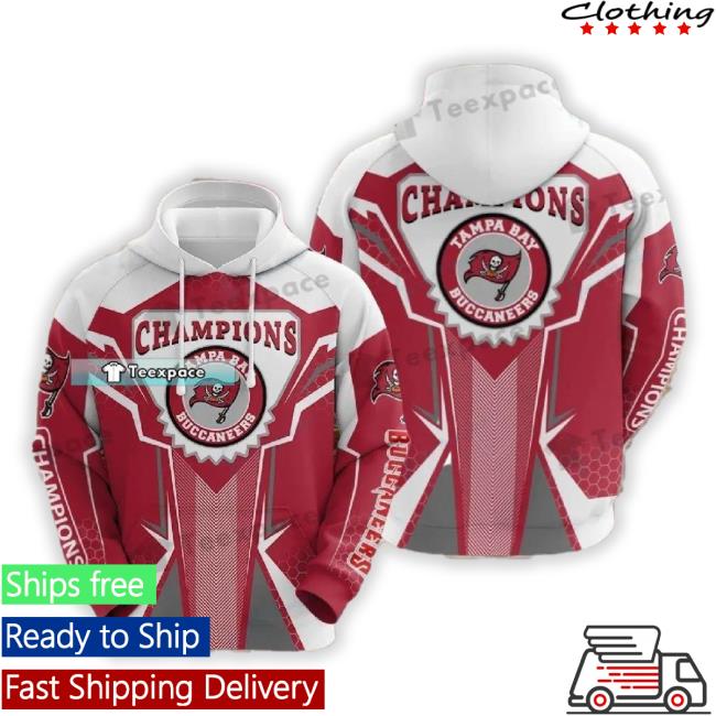 Official Buccaneers Champions 3D Long Sleeve Tee