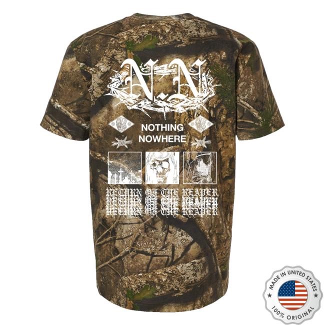 No Thing No Where Merch Shop Store Camo Shirts