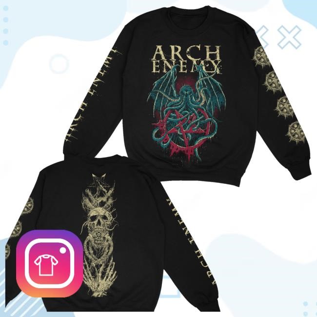 Trending Archenemy Merch Store Crewneck Cthulhu Tee Shirt