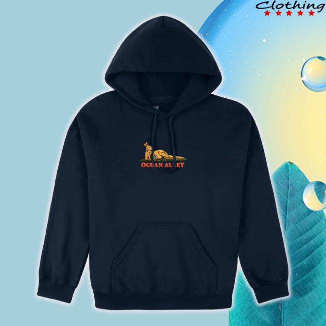 Original 24Hundred Merch Store Ocean Alley Embroidered Roo Hoodie Sweatshirt (Navy) 24Hundred Shop