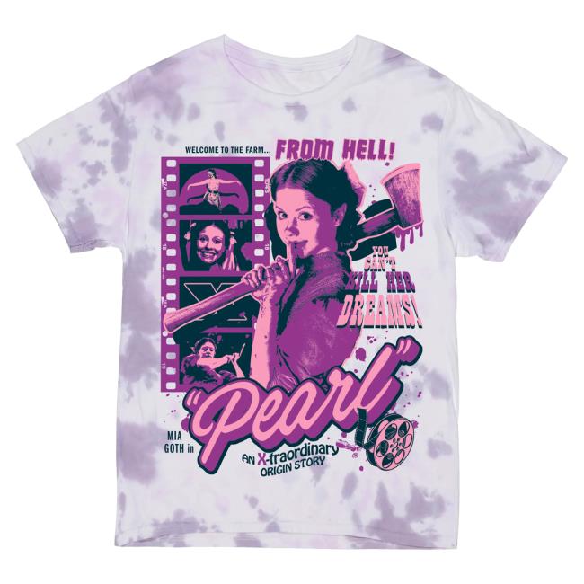 Official Studiohouse Designs Pearl Tie Dye Tee Shirt X-Factor (Light Purple)