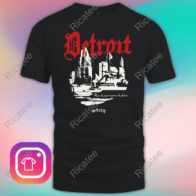 Sana Detroit Store Distressed 3D Detroit T Shirts