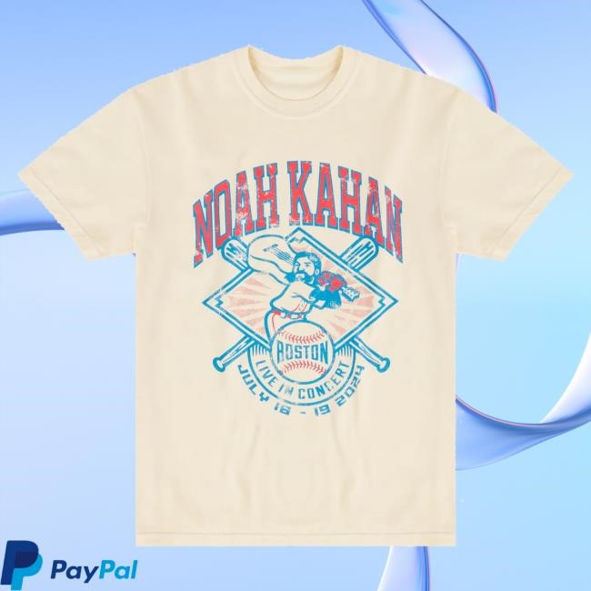 Noah Kahan Store Fenway Fanatic Tee Shirt