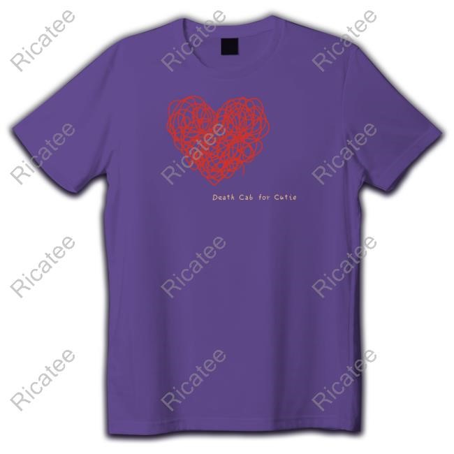 Death Cab For Cutie Merch Red Thread Heart Sweatshirt