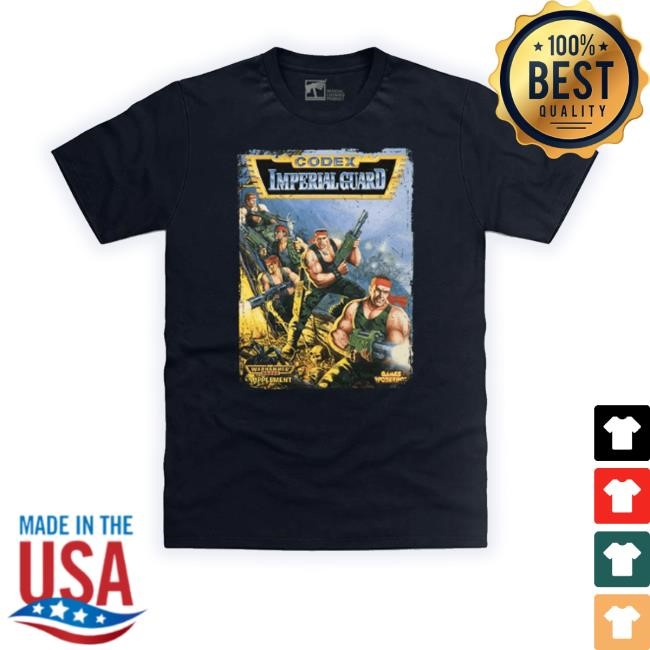 Official Trending Warhammer Store Codex Imperial Guard Tee Shirt