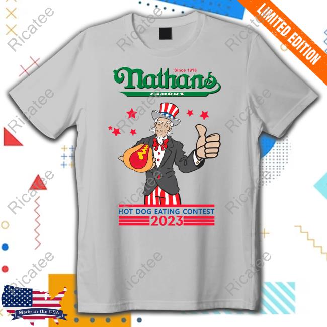 Nathans 2023 Hot Dog Eating Contest Long Sleeve Tee