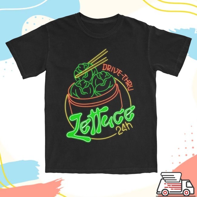 Trending Lettuce Merch Lettuce 24 Hour Drive-Thru Hooded Sweatshirt
