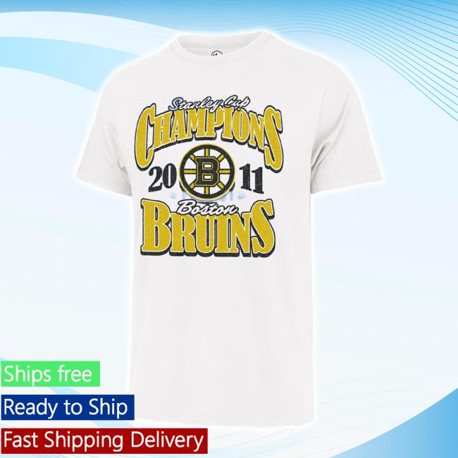 Original Bruins '47 Centennial 2011 Stanley Cup Champions White T-Shirt