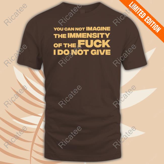 World Of Nc You Can Not Imagine The Immensity Of The Fuck I Do Not Give New Shirt