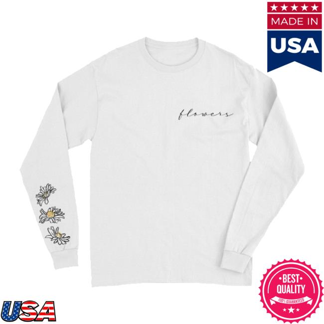 Original Lauren Spencer Smith Merch Store Flowers White Sweatshirt Laurenspencersmith Shop