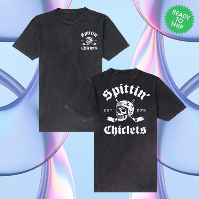 Barstool Sports Merch Shop Store Official Spittin Chiclets Skull Helmet Sticks T Shirts