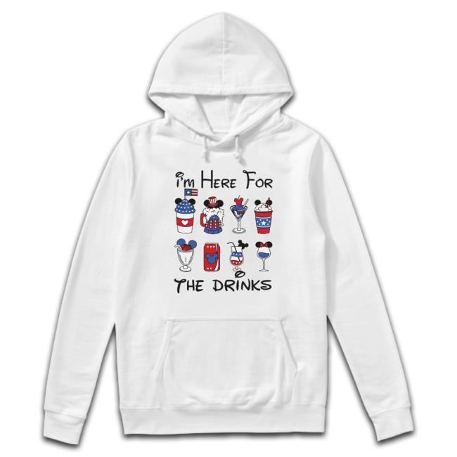 Mickey 4Th Of July I’M Here For The Drinks Crewneck Sweatshirt