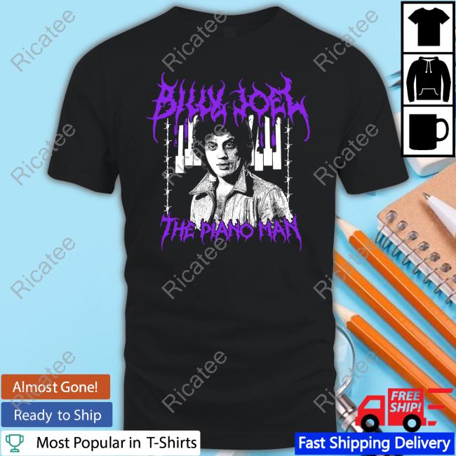 Billy Joel The Piano Man Long Sleeve T-Shirt Fakehandshake