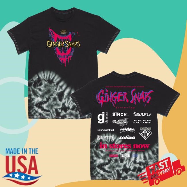 Studiohouse Designs Studiohouse Horror Merch Ginger Snaps Soundtrack Tiedye Short Sleeve Tee