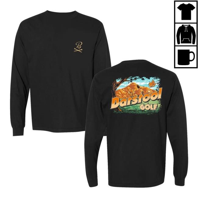 Barstool Golf Fall Tee Barstool Golf Fall T Shirts