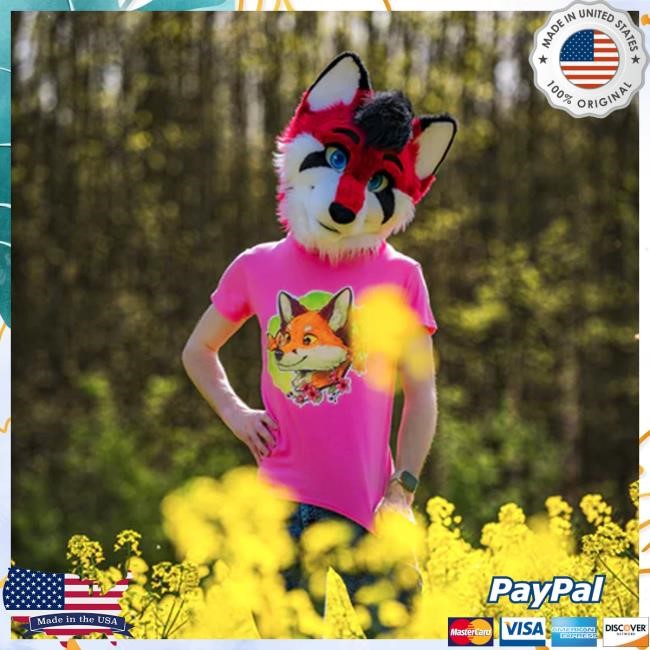 The Fox Nest Store Spring Drop Flower Fox Long Sleeve Shirt