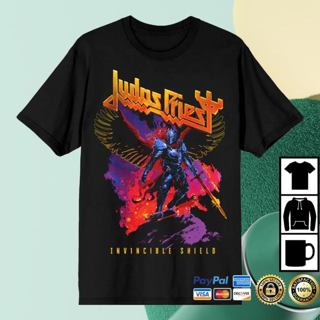 Shop Judaspriest Invincible Shield Tour Itin T Shirt Invincible Shield Tour Itin Classic Shirt