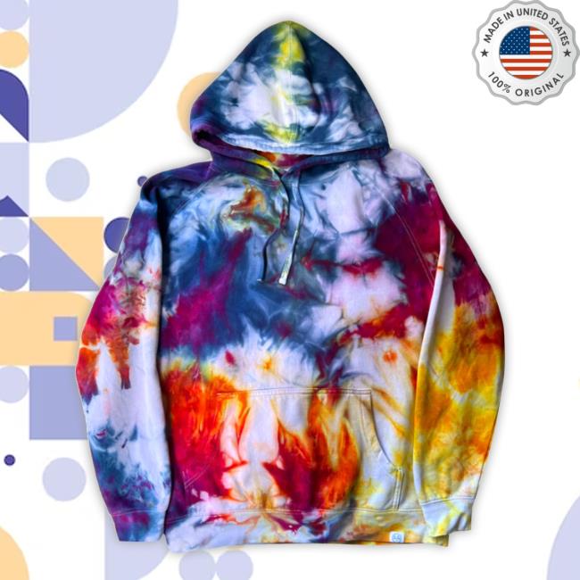 Rainbow White Tie Dye New Shirt Adults Large