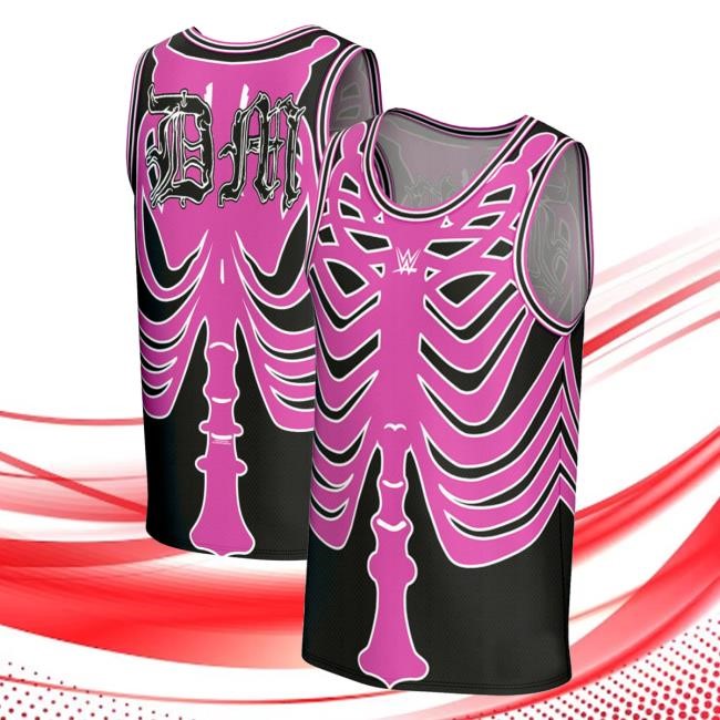 Wwe Merch Men's Prosphere Purple Dominik Mysterio Skeleton Sweaters