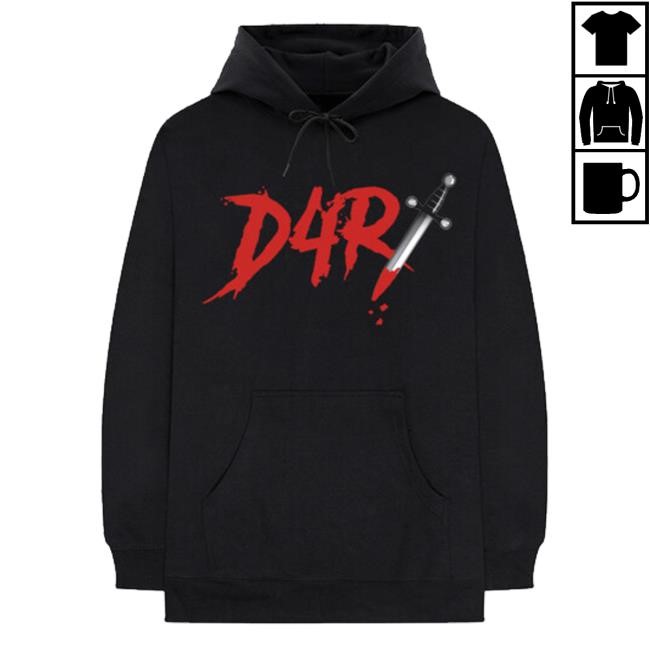 Official Pontiacmadeddg Store D4r Black Tee Shirt