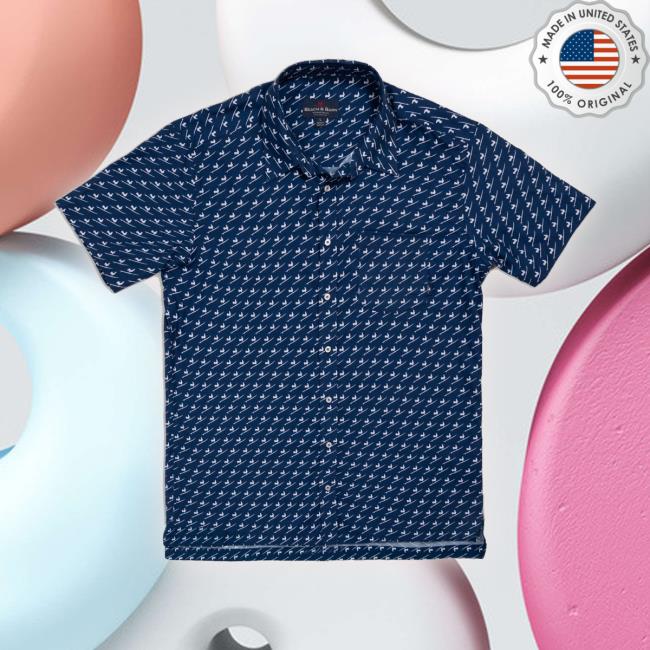 Official Beachandbarn Surfing Rooster Woven Tee Shirt
