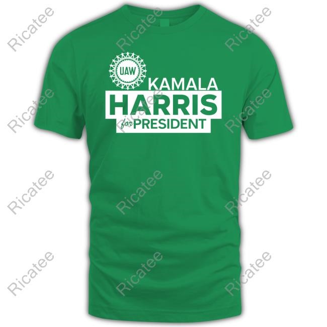 Shawn Fain Wearing Uaw Kamala Harris For President New Shirt