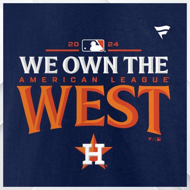 Official Houston Astros We Own The 2024 Al West Division Champions Locker Room Hooded Sweatshirt