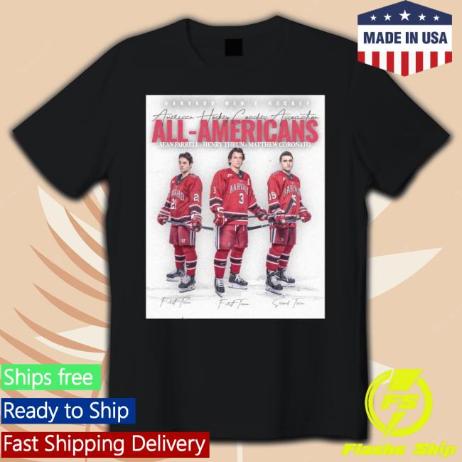 Harvard Men’S Hockey 2023 Ahca All-Americans Shirt