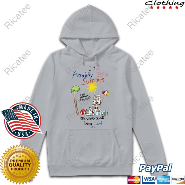 Anxiety Person Summer Hoodie Marcuspork Merch Anxiety Person Summer Sweater