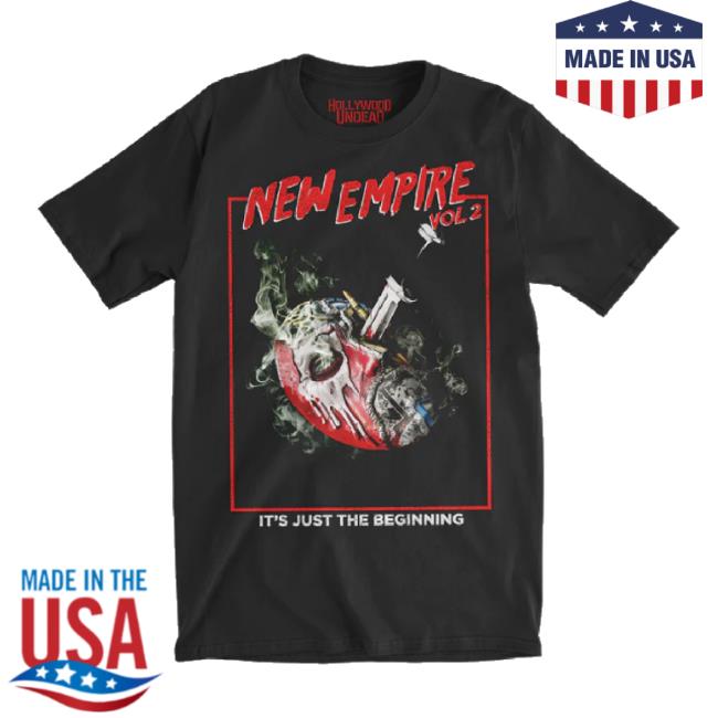 Trending Hollywood Undead Store Merch New Empire 2 Mask T-Shirt (Black) Hollywoodundead Shop