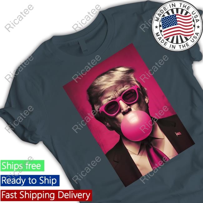 Tiffany Gomas Wearing Trump Bubble Gum 2024 Shirt