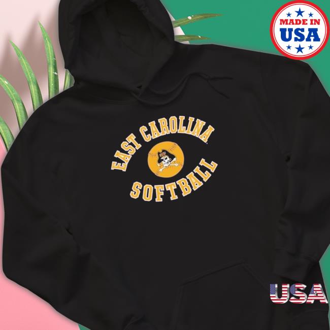 Official East Carolina Pirates Sp23 Softball Pur Crewneck Sweatshirt