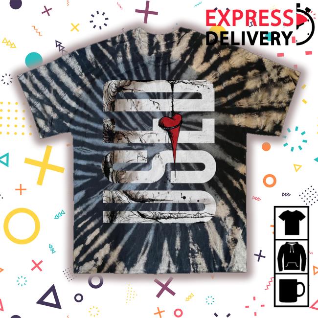 The Used Shop Vertical Heart Dye Shirts