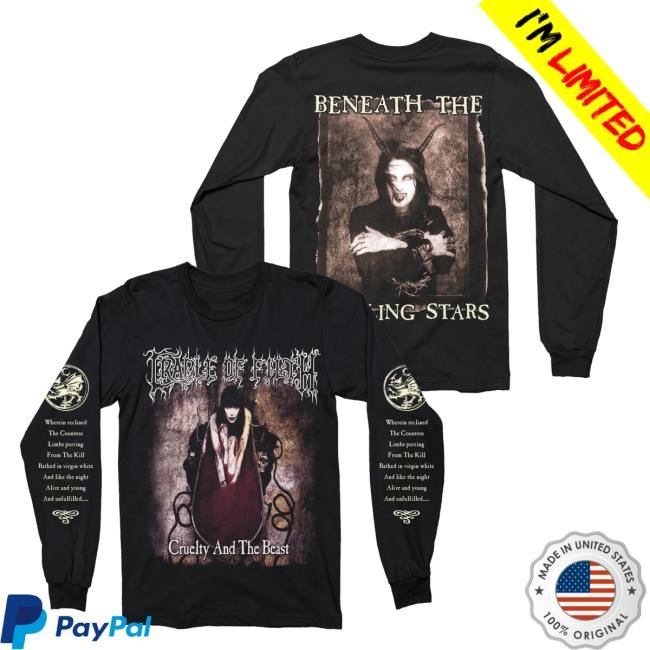 Official Night Shift Merch Cradle Of Filth Cruelty And The Beast Long Sleeve T-Shirt Official Night Shift Merch Cradle Of Filth Cruelty And The Beast Long Sleeve Funny Shirt