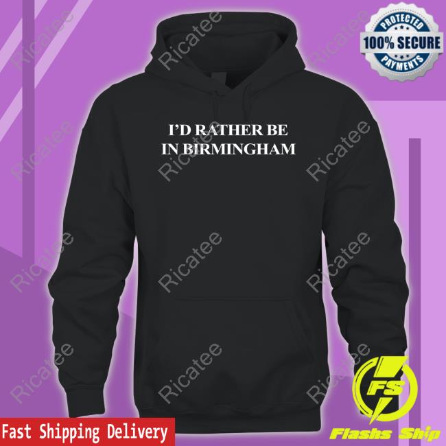 Joe Lycett Wearing I'd Rather Be In Birmingham New Shirt