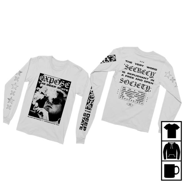Ritual Print Company Merch Blake Reynolds X Conservative Ant Expose The Deep State Zip Up Hoodie