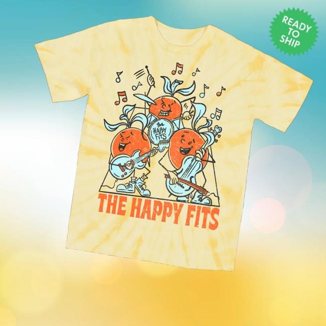 Thehappyfits Merch Grapefruit Band Dye T-Shirt Thehappyfits Merch Grapefruit Band Dye T-Shirt