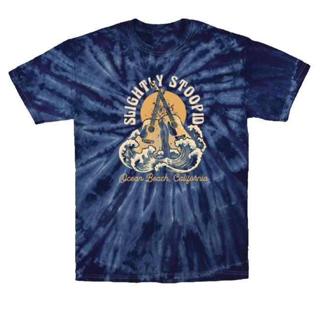 Trending Slightly Stoopid Merch Acoustic Beach Tie Dye New Shirt