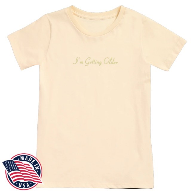 Trending Billie Eilish Merch Getting Older Organic T-Shirt, Hoodie, Tank Top, Sweater And Long Sleeve T-Shirt