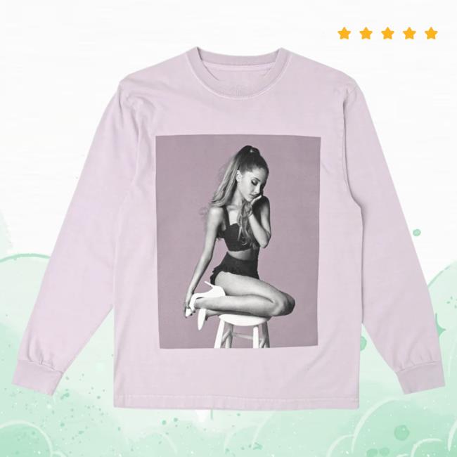 Official Ariana Grande Apparel Clothing Merch Store Ariana Grande My Everything Long Sleeve Tees Purple ArianaGrande Shop