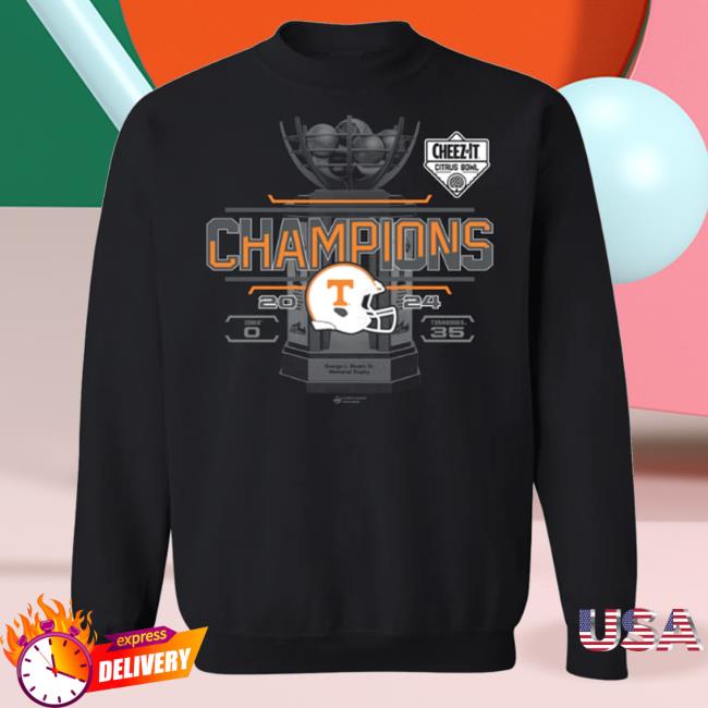 Official 2024 Cheez-It Citrus Bowl Champions Score Black T-Shirt