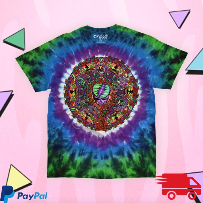 Liquidblue Grateful Dead Celtic Mandala Tie-Dye New Shirt
