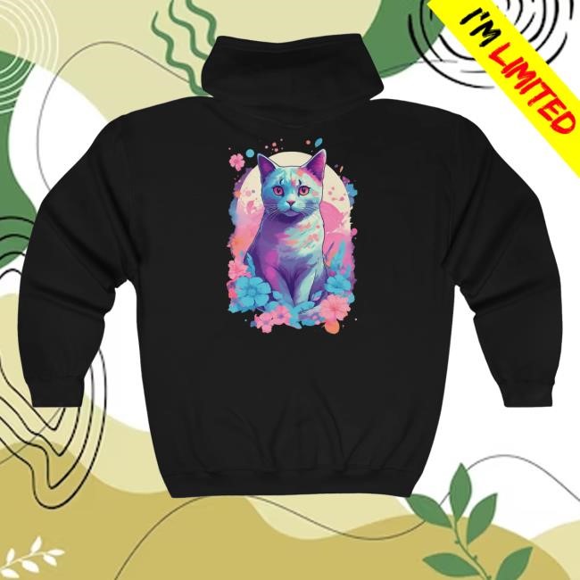 Squishy Sparrow Merch Kitty Cat Splash Full Unisex Sweatshirt
