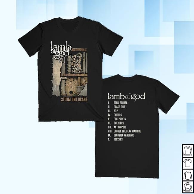 Lamb Of God Shop Sturm Und Drang Tracklist Vintage Sweatshirt