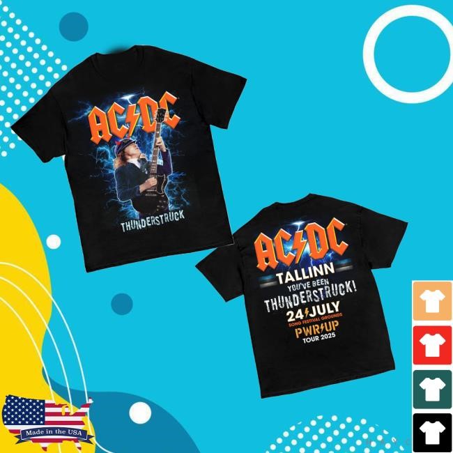 Acdc Merch Store Shop Tallinn Pwr Up Event Tour Sweater