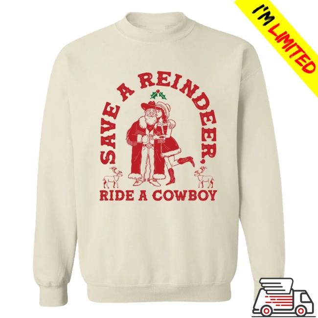 Original Barstool Sports Merch Store It Girl Save A Reindeer Ugly Shirt