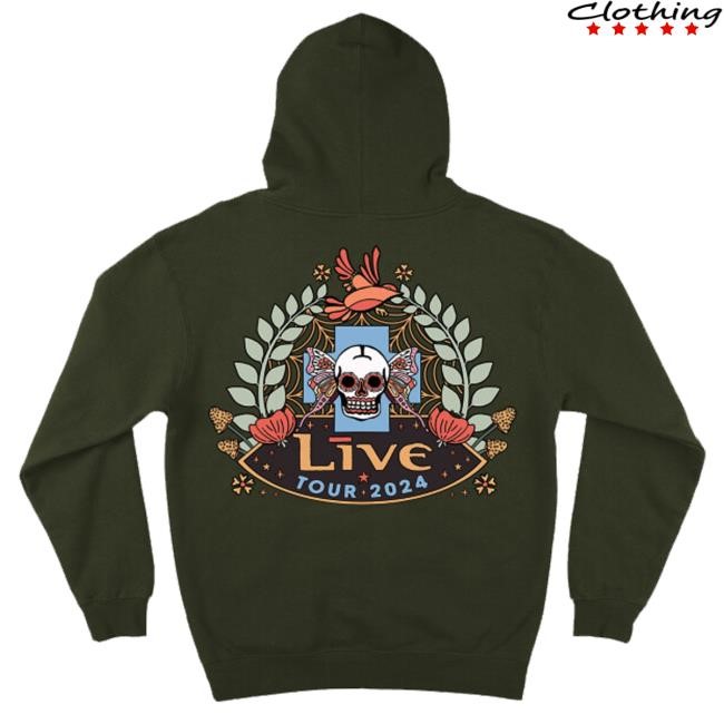 Musictoday Merch Live Tour 2024 Army Green Crewneck Sweatshirt Official Musictoday Merch Live Tour 2024 Army Green Shirt