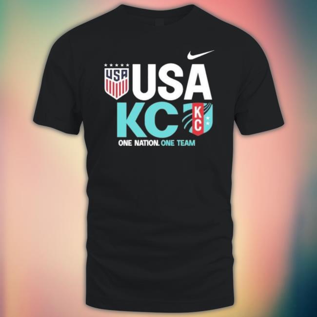 Uswnt Kansas City Current One Nation One Team Logo Shirt