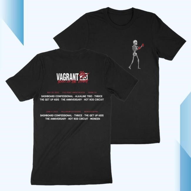 Official Vagrant Merch Vagrant Event Shirt (Black) Crewneck Sweatshirt