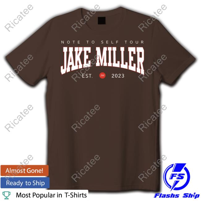 Jakemiller Note To Self Tour Jake Miller Est 2023 Long Sleeve Shirt